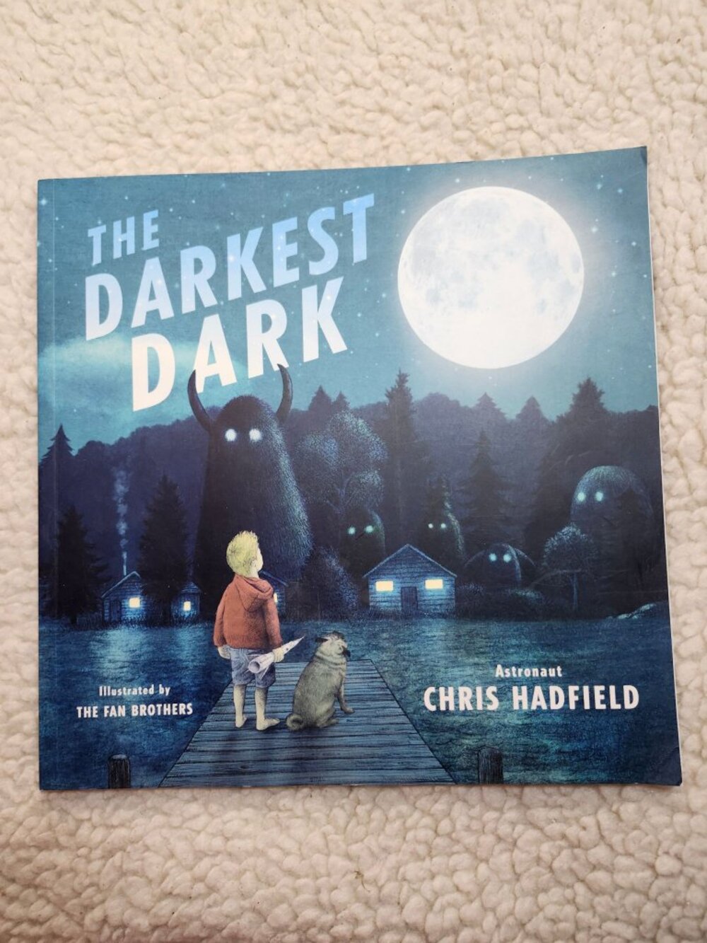 Chris Hadfield The Darkest Dark Hardcover Picture Book 2016 Illustrated Kids